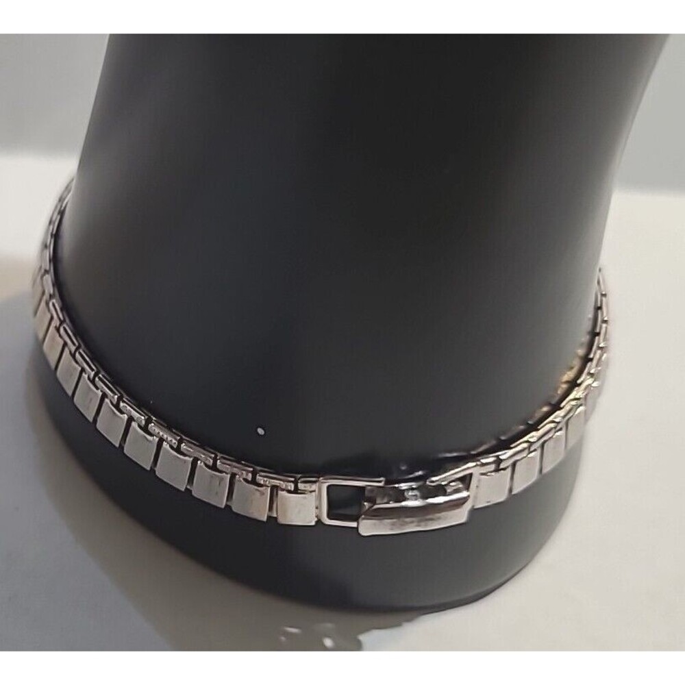 Silver Colored Monet 7" Box Link Bracelet